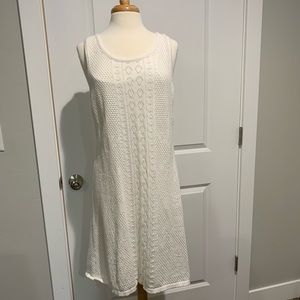 Sundance white sweater tank dress large